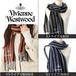 Vivienne Westwood　マフラー ストライプ・GRAY