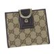 Gucci（グッチ） Wホック財布 NEW ABBEY 141411 WALLET-FLAP FRENCH 9643 ベージュ/ダークブラウン