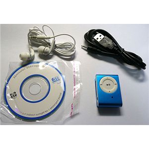 動画&写真カメラ付MP3プレーヤー ブルー