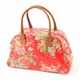 Cath Kidston　バッグ  Bowling Bag With Leather  230735 Afghan Flowers Red