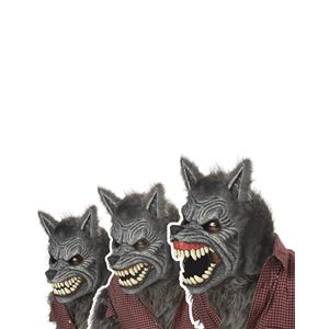 怖い オオカミのかぶりもの 可動式マスク Werewolf Ani Motion Mask 便利な通販 商品情報館