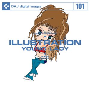 写真素材 DAJ101 ILLUSTRATION  YOUNG LADY 【イラストシリーズ～ヤングガール】