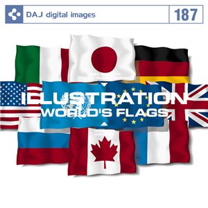 写真素材 DAJ187 ILLUSTRATION / WORLD'S FLAGS 【イラストシリーズ～世界の国旗】