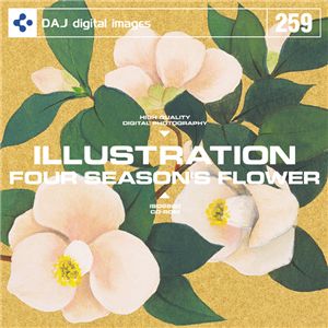 写真素材 DAJ259 FOUR SEASON'S FLOWER 【イラストシリーズ～日本画 四季の花】