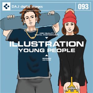 写真素材 DAJ093 ILLUSTRATION YOUNG PEOPLE 【イラストシリーズ～ヤングピープル】