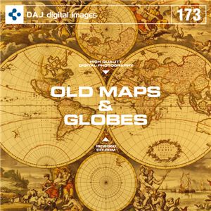 写真素材 DAJ173 OLD MAPS & GLOBES 【古地図＆地球儀】