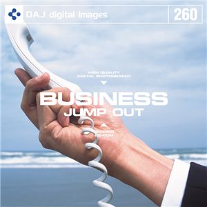 写真素材 DAJ260 BUSINESS JUMP OUT 【ビジネスシリーズ～突撃！ビジネスマン】