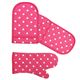 Cath kidston(LXLbh\) Double Oven Glove&Oven MittZbg Spot/Cherry