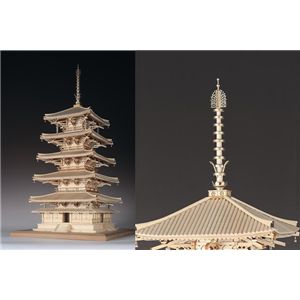 入門者向け木製建築模型 1/75 ｢法隆寺五重塔｣ 通販