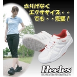 ウォーキングシューズ NEW Heeles ウォーカー ブラック 26.5cm