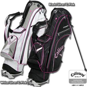 Callaway（キャロウェイ） ウォーバード X スタンドキャディバッグ ELV 9.0  Black/Silver/C.Pink