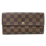 【現品限り】LOUIS VUITTON（ルイ ヴィトン） ダミエ ファスナー長財布 N61734 【中古B】