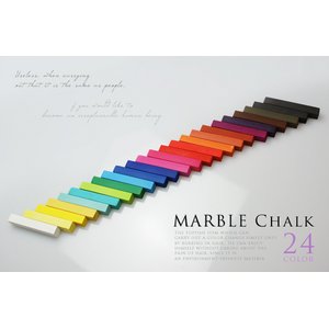 簡単1日だけの髪染め マーブルチョーク 24色 (MARBLE　CHALK 24色) 