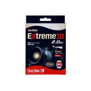 サンディスク ExtremeIII SDメモリーカード  2GB SDSDX3-2048-903