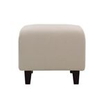 【単品】足置き（オットマン）【LeJOY】スタンダードタイプ ミスティグレー 脚：円錐／ダークブラウン 【リジョイ】：20色から選べる！カバーリングソファ