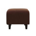 【単品】足置き（オットマン）【LeJOY】スタンダードタイプ コーヒーブラウン 脚：円錐／ダークブラウン 【リジョイ】：20色から選べる！カバーリングソファ