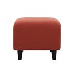 【単品】足置き（オットマン）【LeJOY】スタンダードタイプ カッパーレッド 脚：角錐／ダークブラウン 【リジョイ】：20色から選べる！カバーリングソファ