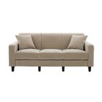 ソファー 幅175cm【LeJOY】スタンダードタイプ アーバングレー 脚：円錐/ダークブラウン 【Colorful Living Selection LeJOY】リジョイシリーズ：20色から選べる!カバーリングソファ