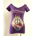 Ed Hardy GhEn[fB[@TVc@W02 297 93iVlbN)S@Peace Cross Purple 