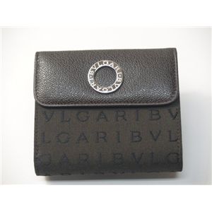 BVLGARI ブルガリ 25128 ダブルホック財布 ダークブラウン