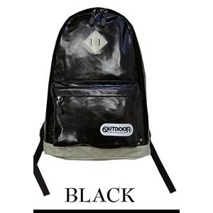 OUTDOOR（アウトドア） 12449357 ブラック 60 ネオシャイニング PU デイパック リュックサック