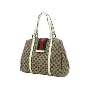 GUCCI（グッチ） ショルダーバッグ 211935 FTATG 8420 キャンバス、カーフレザー（ベージュ/アイボリー）