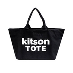 KITSON(キットソン) 3141 ショッピングトートバッグ キャンバス ブラック×ホワイト