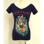 ED HARDY(エドハーディー) Tシャツ W02 298 99Mermaid Black  S