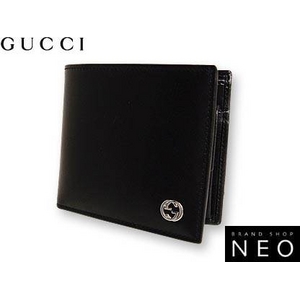 Gucci(グッチ) ダブル GG ロゴ 2つ折り財布 115217-A490N-1000 2009新作