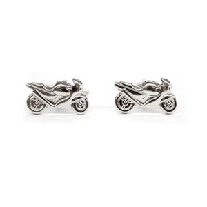 Cuffs(カフスボタン) カフリンクス バイク Fast Sport Bike Silver Cufflinks 2009新作