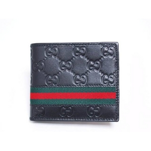 Gucci(グッチ) ダブル GGシマ 2つ折りカード財布 138042-AOVBR-1060 2009新作