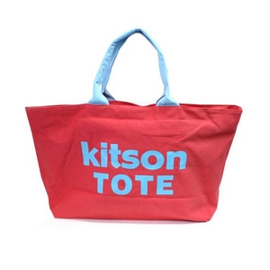 KITSON(キットソン) ショッピングトートバッグ キャンバス レッド 3140 2009新作