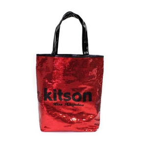 KITSON(キットソン) スパンコール トートバッグ レッド SEQUIN-TOTE2 3294 2009新作