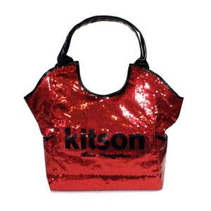 KITSON(キットソン) スパンコール トートバッグ SEQUIN TOTE 3292 レッド 2009新作