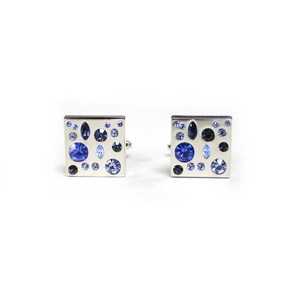 Cuffs(カフスボタン) カフリンクス ブルークリスタル Stunning blue Crystal Cufflinks 2009新作