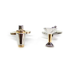 Cuffs(カフスボタン) カフリンクス シェーカー&カクテル Two-Tone Martini Shaker Cufflinks 2009新作