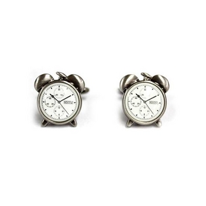 Cuffs(カフスボタン) カフリンクス 目覚まし時計 Unique Alarm Clck Pewter Cufflinks 2009新作