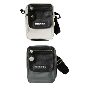 DIESEL(ディーゼル) ショルダーバッグ ブラック 00XD59-PR520 2009新作 チャコールグレー×ブラック