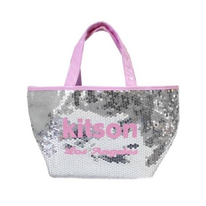 KITSON（キットソン） トートバッグ 0 SEQUIN MINI TOTE ミニスパンコール 2009新作 シルバー×ピンク（3561）