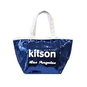 KITSON（キットソン） トートバッグ 0 SEQUIN MINI TOTE ミニスパンコール 2009新作 ネイビー（3559）