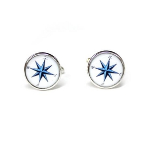 Cuffs カフスボタン カフリンクスコンパスカフス Compass point Cufflinks