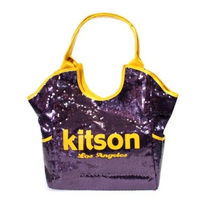 KITSON（キットソン） スパンコール トートバッグ 3157 SEQUIN TOTE パープル