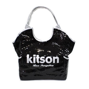 KITSON（キットソン） スパンコール トートバッグ 3317 SEQUIN TOTE ブラック