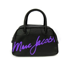 MARC BY MARC JACOBS（マークバイマークジェイコブス） MMJ 111130MJ Bowler Bag ボーリングバッグパープル ブラック×パープル