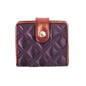 MARC BY MARC JACOBS（マークバイマークジェイコブス） 2つ折り財布 サテンスナップ 50362 ダークパープル S08QUILTED