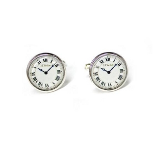 カフリンクス カフスボタン 時計（文字盤）カフス Watch or clock face photostone Cufflinks