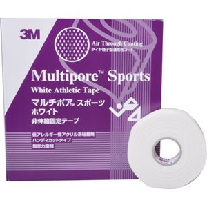 3M マルチポア スポーツ ホワイト 非伸縮固定テーフ 19mm*12m 16ロール