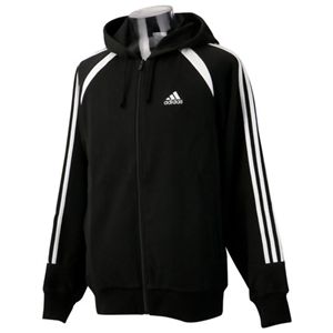 adidas(アディダス) CLSベーシックジップフードスエット ブラック M IU560 E93529