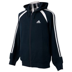 adidas(アディダス) CLSベーシックジップフードスエット ダークネイビー S IU560 E93530