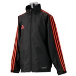 adidas(アディダス) KIDS SHADOW ウィンドブレーカージャケット ブラック*レッド 130cm HZ858 P29620